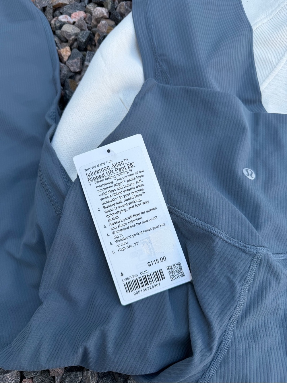 lululemon athletica Ribbed High-Rise Leggings in Slate Gray - Picture 2 of 2